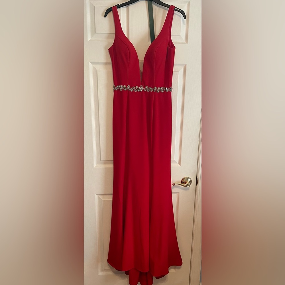 Red Rhinestone Prom/Wedding Dress